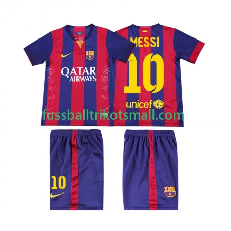 Fußballtrikots FC Barcelona Lionel Messi 10 2014 2015 Retro Kinder Kurzarm Heimtrikotsatz kaufen